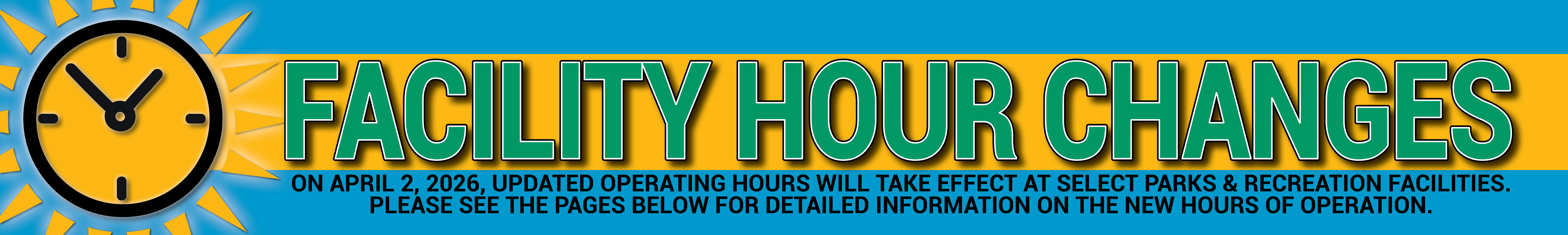 Facilities Hours Slider