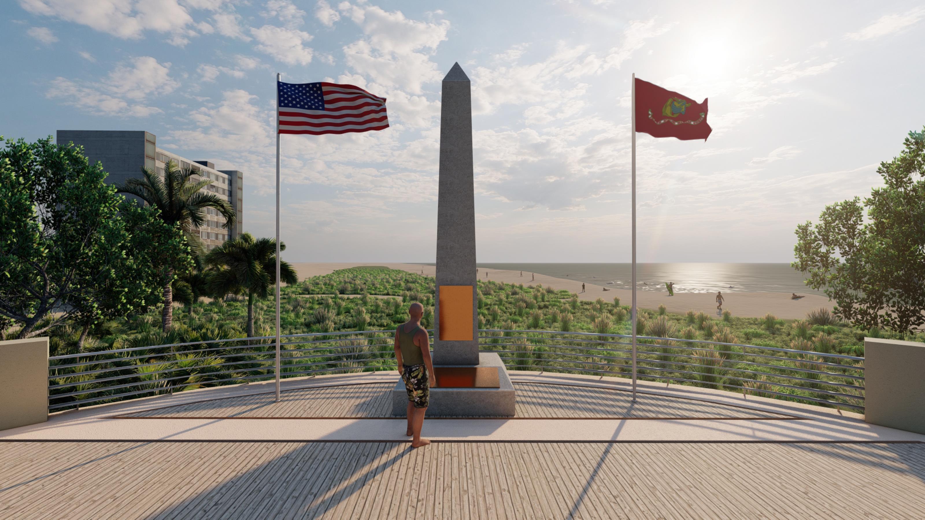 SAR Monument Rendering