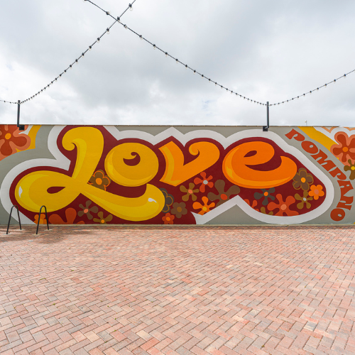 Love pompano mural 500 x 500