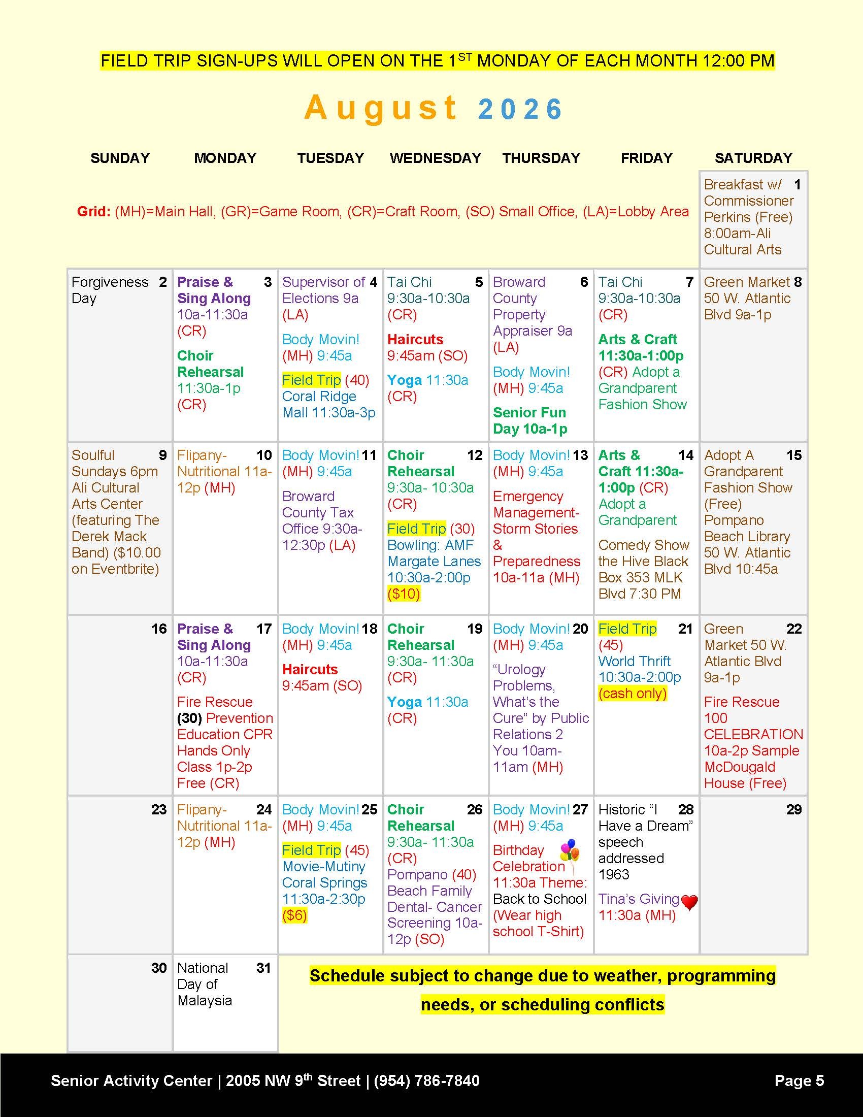 SAC August Cal 2026