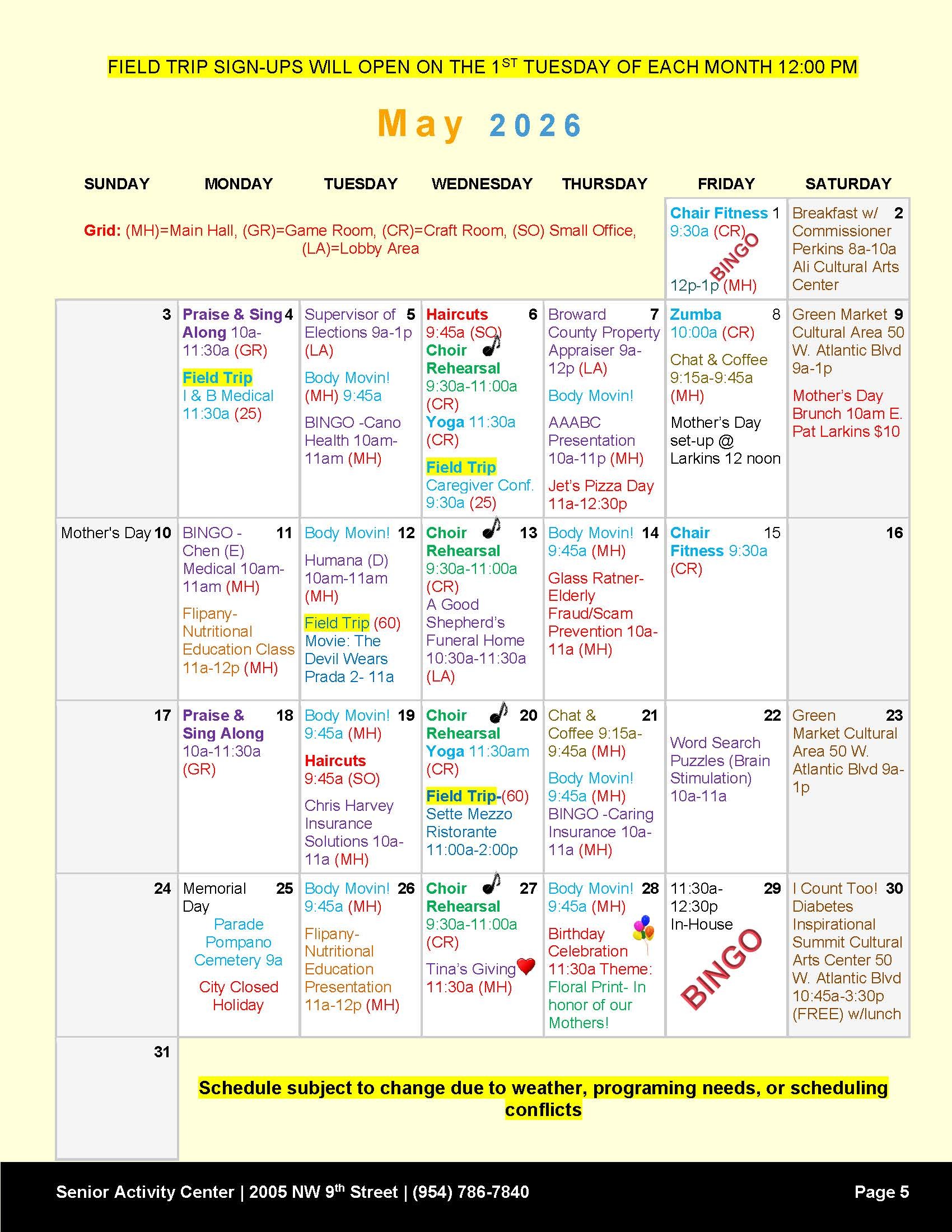 SAC May Newsletter