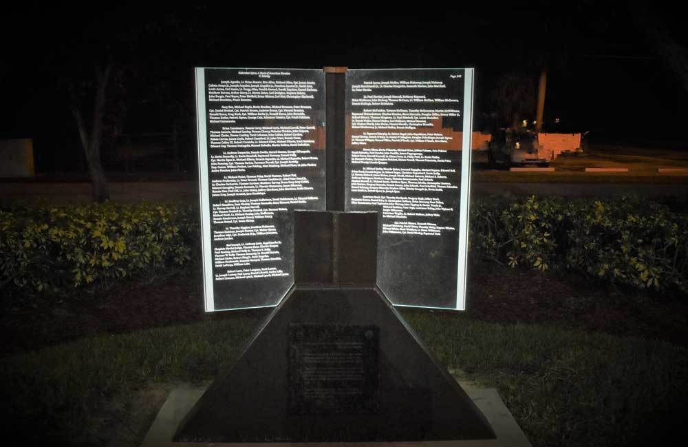 9 11 MEMORIAL 7 at night